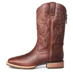 Ariat Men's Hybrid Big Boy Back Zip Peanut Brown Boots 10035902 -Ariat S21 MNS WEST 10035902 side