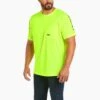 Ariat® Men's Rebar Heat Fighter SS Neon Lime T-Shirt 10031037 -Ariat S21 MNS WORK 10031037 front