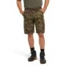 Ariat Mens Rebar Relaxed Durastretch Olive Camo Cargo Shorts 10034723 -Ariat S21 MNS WORK 10034723 front