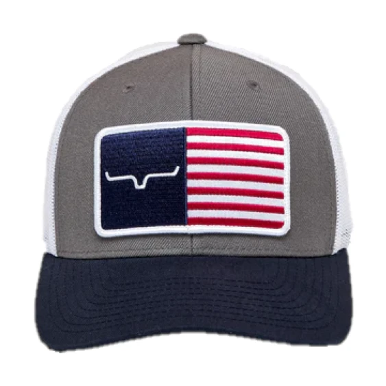 Kimes Ranch® Unisex American Trucker Charcoal Hat S22-012003 5 Kimes Ranch® Unisex American Trucker Charcoal Hat S22-012003 - Image 3