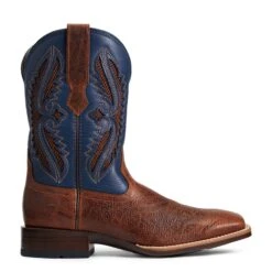 Ariat® Men's VentTEK™ 360° Rowder Tan & Blue Boots 10040238 9 Ariat® Men's VentTEK™ 360° Rowder Tan & Blue Boots 10040238 -Ariat S22 MNS WEST 10040238 side