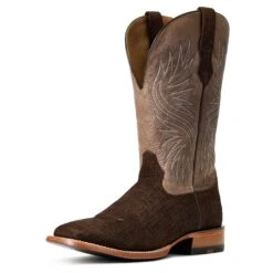 Ariat Men's Circuit Rockridge Dark Coffee & Conch Tan Boots 10040241 -Ariat S22 MNS WEST 10040241 3 4 front