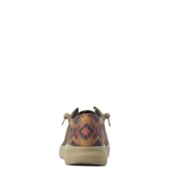 Ariat Men's Hilo Stretch Lace Dark Tan & Rust Aztec Shoe 10040445 -Ariat S22 MNS WEST 10040445 heel