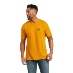 Ariat® Men's Buckthorn Heather Rope Shield Graphic T-Shirt 10040870 -Ariat S22 MNS WEST 10040870 front