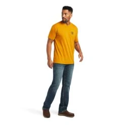 Ariat® Men's Buckthorn Heather Rope Shield Graphic T-Shirt 10040870 -Ariat S22 MNS WEST 10040870 full