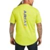 Ariat Men's Rebar Workman Logo Yellow Short Sleeve T-shirt 10039486 -Ariat S22 MNS WORK 10039486 back