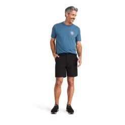 Ariat® Men's Tek 8" Black Shorts 10043183 9 Ariat® Men's Tek 8" Black Shorts 10043183 -Ariat S23 MNS WEST 10043183 full