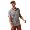 Ariat® Men's Charger 2.0 Fitted Cloud Cover Polo Shirt 10043342 1 Ariat® Men's Charger 2.0 Fitted Cloud Cover Polo Shirt 10043342 -Ariat S23 MNS WEST 10043342 front