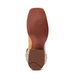 Ariat Men's Broncy Antique Saddle Full QuillSquare Toe Boots 10044419 -Ariat S23 MNS WEST 10044419 sole