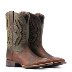 Ariat® Men's Rowder VentTEK™ 360° Rowdy Rust & Forest Green Western Boots 10044478 -Ariat S23 MNS WEST 10044478 pair