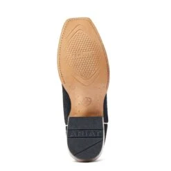 Ariat® Men's Futurity Showman Black Roughout & Roaring Turquoise Western Boots 10044498 -Ariat S23 MNS WEST 10044498 sole