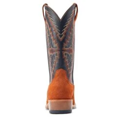 Ariat® Men's Futurity Showman Dark Copper Roughout & Black Western Boots 10044524 12 Ariat® Men's Futurity Showman Dark Copper Roughout & Black Western Boots 10044524 -Ariat S23 MNS WEST 10044524 heel