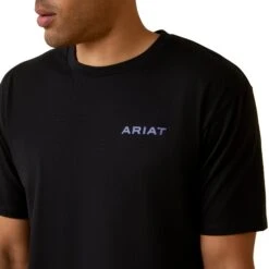 Ariat® Men's Black Sunset Serape Shield Graphic T-Shirt 10045290 -Ariat S23 MNS WEST 10045290 detail01