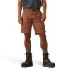 Ariat® Men's Rebar DuraStretch™ Made Tough Rust Brown Shorts 10043171 -Ariat S23 MNS WORK 10043171 front