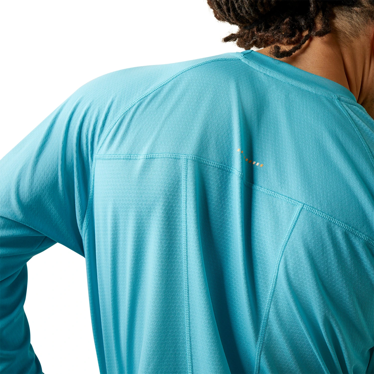 Ariat® Men's Rebar Heat Fighter Maui Blue T-Shirt 10043542 7 Ariat® Men's Rebar Heat Fighter Maui Blue T-Shirt 10043542 - Image 5