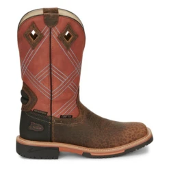 Justin® Men's Dalhart Orange Nano Square Toe Work Boots SE4218 -Ariat SE4218 1