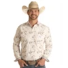 Panhandle Rough Stock® Men's Natural Desert Scene Snap Down Shirt RSMSOSRZDE-12 -Ariat Untitled687654165431