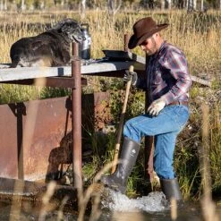 Muck Boot Company Muck Men's Wetland Pro Brown Waterproof Snake Boots 14 Muck Boot Company Muck Men's Wetland Pro Brown Waterproof Snake Boots -Ariat WETP900 lifestyle2 EXTRALARGE