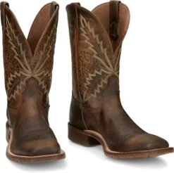 Tony Lama Men's Tan Retan Square Toe Boots XT5104 13 Tony Lama Men's Tan Retan Square Toe Boots XT5104 -Ariat XT5104 617x563 1