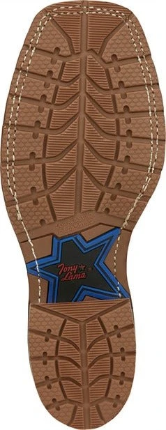 Tony Lama Men's Tan Retan Square Toe Boots XT5104 6 Tony Lama Men's Tan Retan Square Toe Boots XT5104 - Image 4