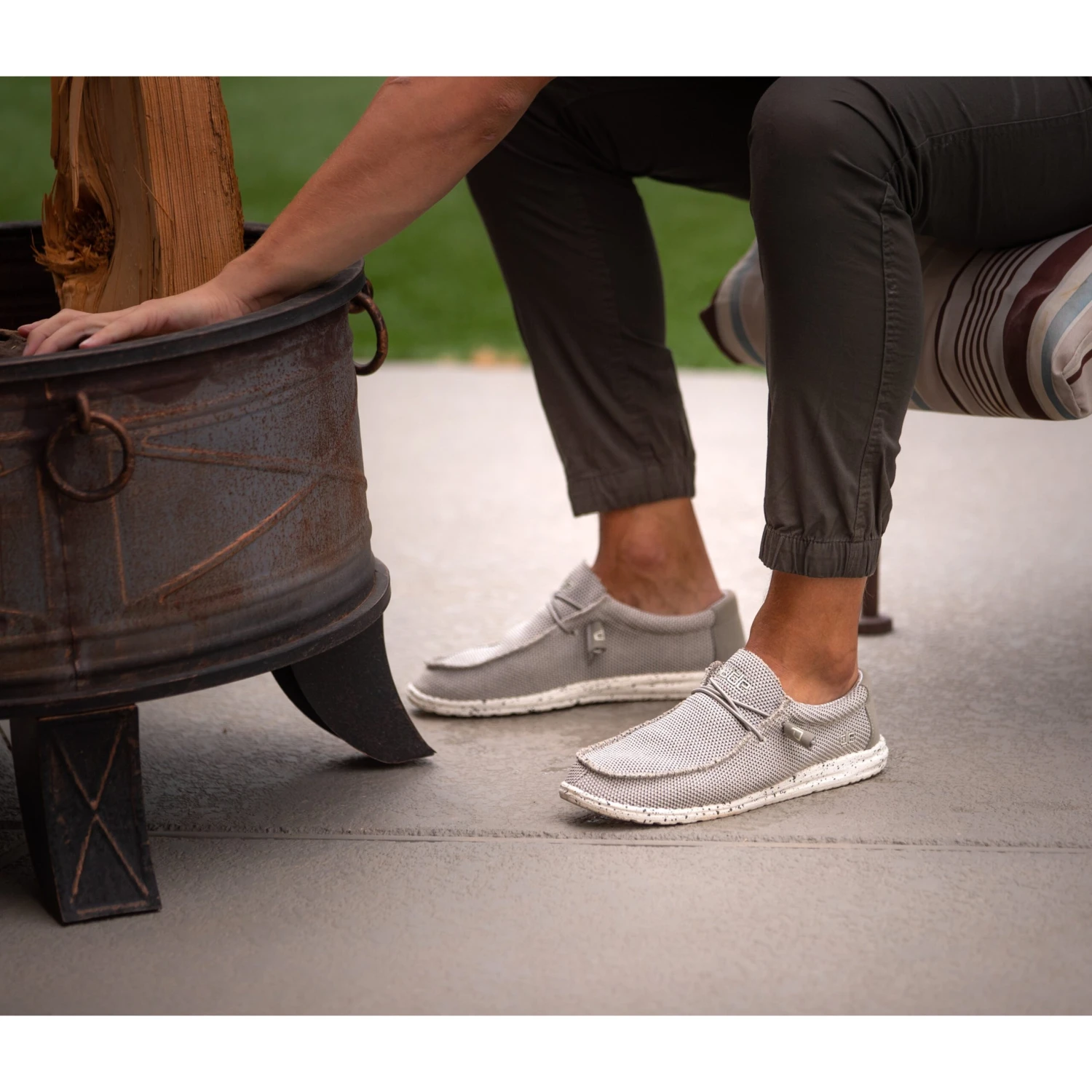 Hey Dude Men's Wally Sox Ash Shoes 110353500 8 Hey Dude Men's Wally Sox Ash Shoes 110353500 - Image 6