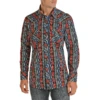 Rock & Roll Cowboy Men's Long Sleeve Aztec Print Snap Shirt B2S1302 -Ariat b2s1302