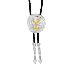 Montana Silversmiths Unisex Yellowstone Bolo Tie YELBTC475