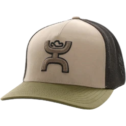 Hooey® Men's Coach 5-panel Tan & Brown Flexfit Cap 2212TNBR
