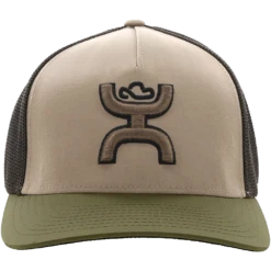 Hooey® Men's Coach 5-panel Tan & Brown Flexfit Cap 2212TNBR -Ariat cap2