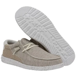 Hey Dude Men's Wally Stitch Dirt Road Beige Slip On Shoes 40021-2Z7 -Ariat dirtroad