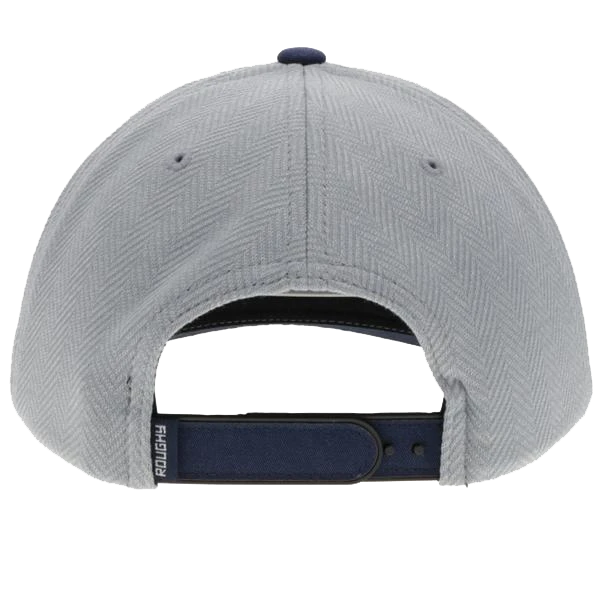 Hooey "Hawk" High-Profile Grey & Navy Snapback Hat 4014T-GY 4 Hooey "Hawk" High-Profile Grey & Navy Snapback Hat 4014T-GY - Image 2