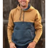 Kimes Ranch Men's Ogden Fleece Brown/Navy Hooded Sweatshirt OGDEN-WWB 2 Kimes Ranch Men's Ogden Fleece Brown/Navy Hooded Sweatshirt OGDEN-WWB -Ariat kimes ranch ogden hood fleece brown