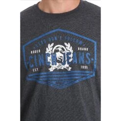 Cinch Men's Classic Logo Black Heather T-Shirt MTT1690374