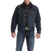 Cinch Men's Dark Stone Wash Denim Button Up Jacket MWJ1122014 -Ariat mwj1122014 145 detail