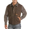 Powder River Men's Brown Heather Holbrook Wool Vest 98-5619-22 -Ariat powder river powder river wool leather vest 1