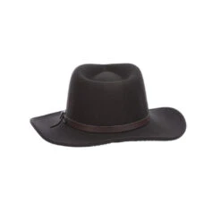 Dorfman Pacific Men's Napier Provato Knit™ Outback Black Faux Hat WP1-BLK -Ariat wp1 blkpt3