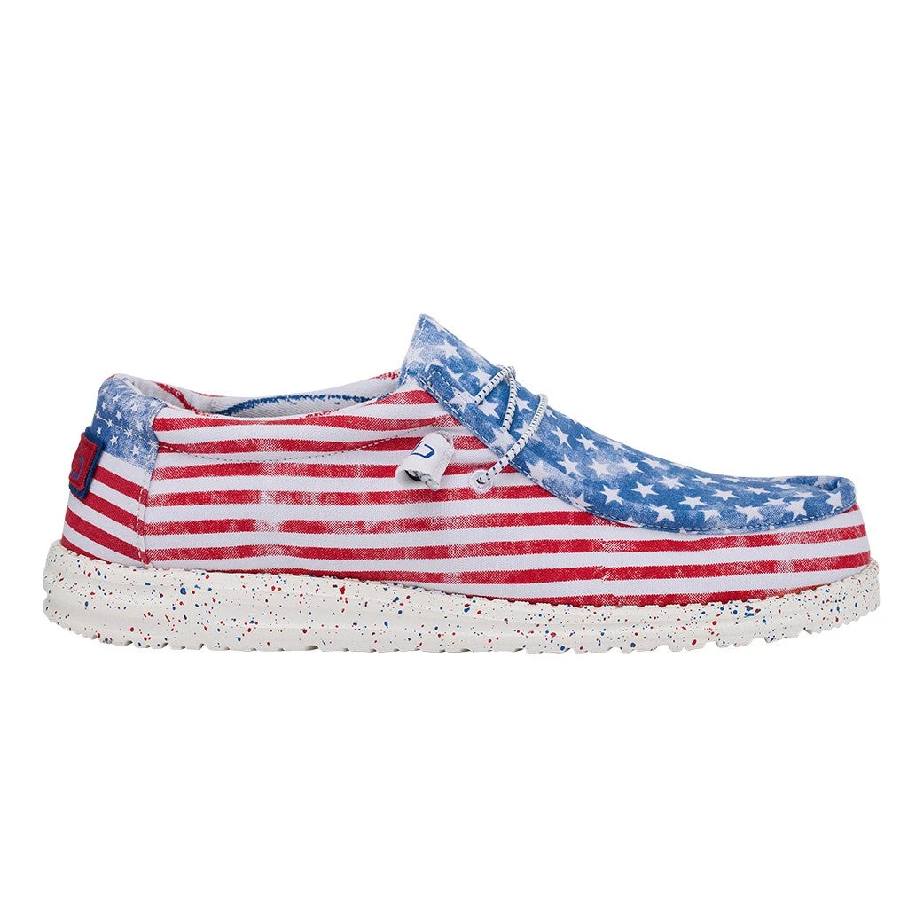 Hey Dude Men's Wally Stars N Stripes Shoes 150202699 6 Hey Dude Men's Wally Stars N Stripes Shoes 150202699 - Image 4